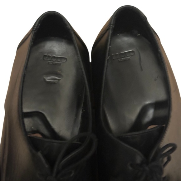 Lloyd of Germany Classic men Black Leather Oxfords shoes, size 11